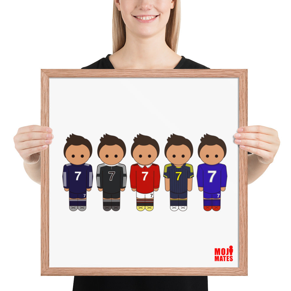 Ronaldo Real Madrid-Manchester United Framed poster