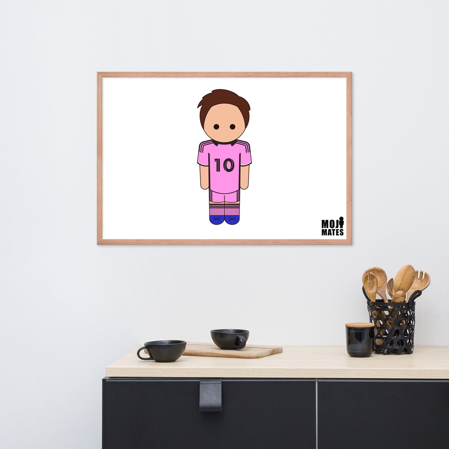 Lionel Messi Inter Miami Framed poster