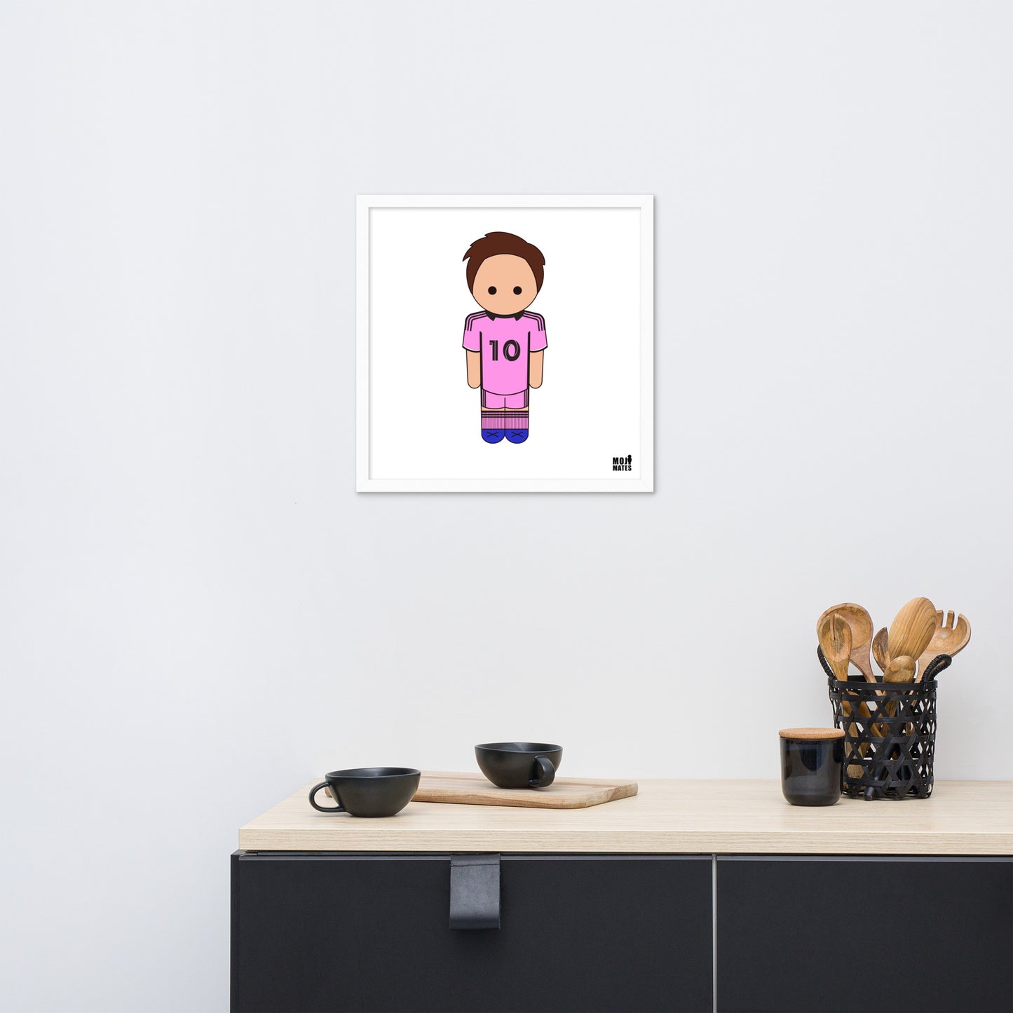Lionel Messi Inter Miami Framed poster