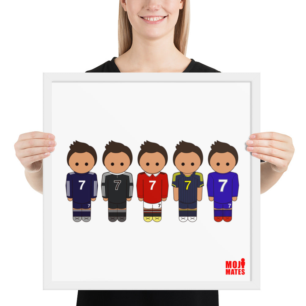 Ronaldo Real Madrid-Manchester United Framed poster