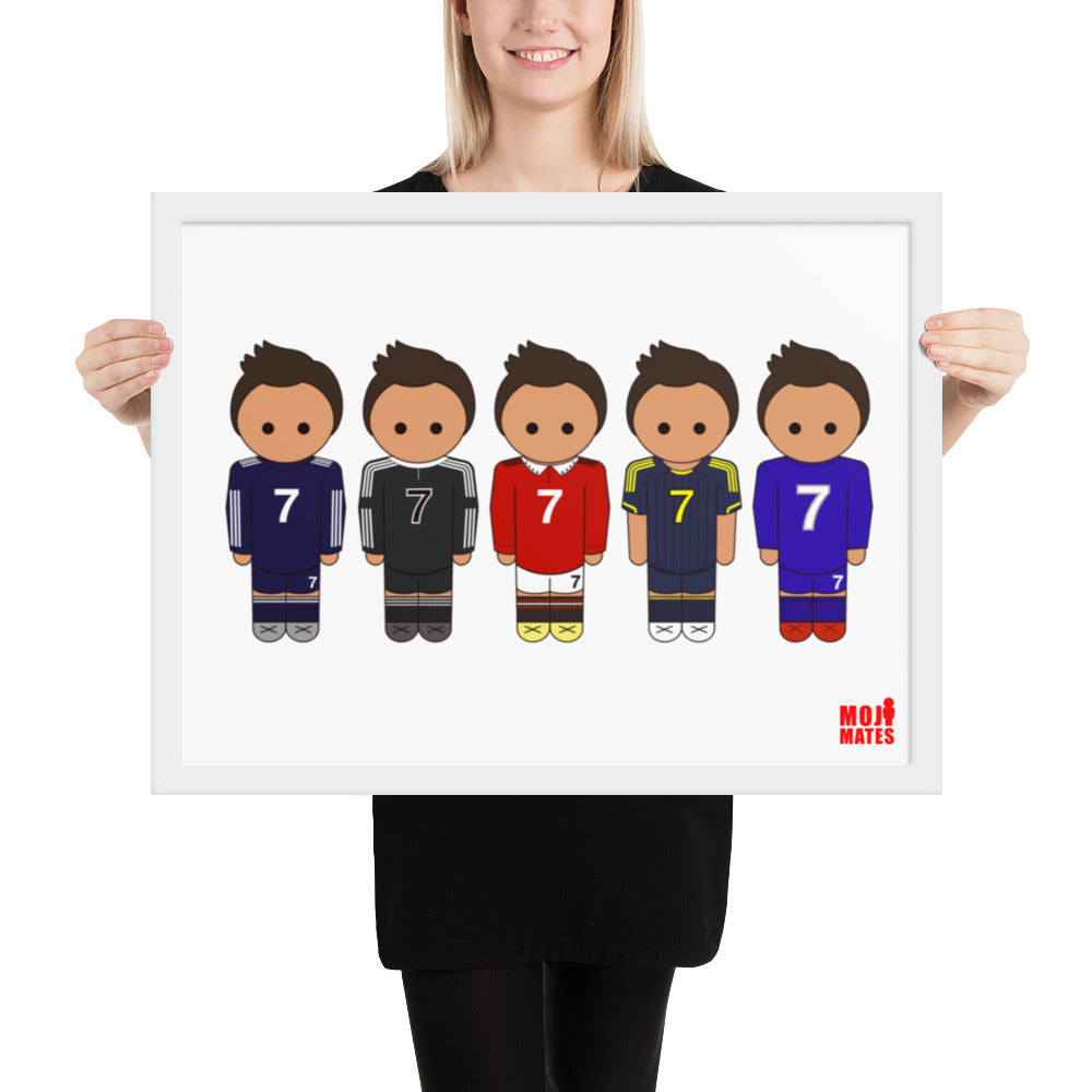 Ronaldo Real Madrid-Manchester United Framed poster
