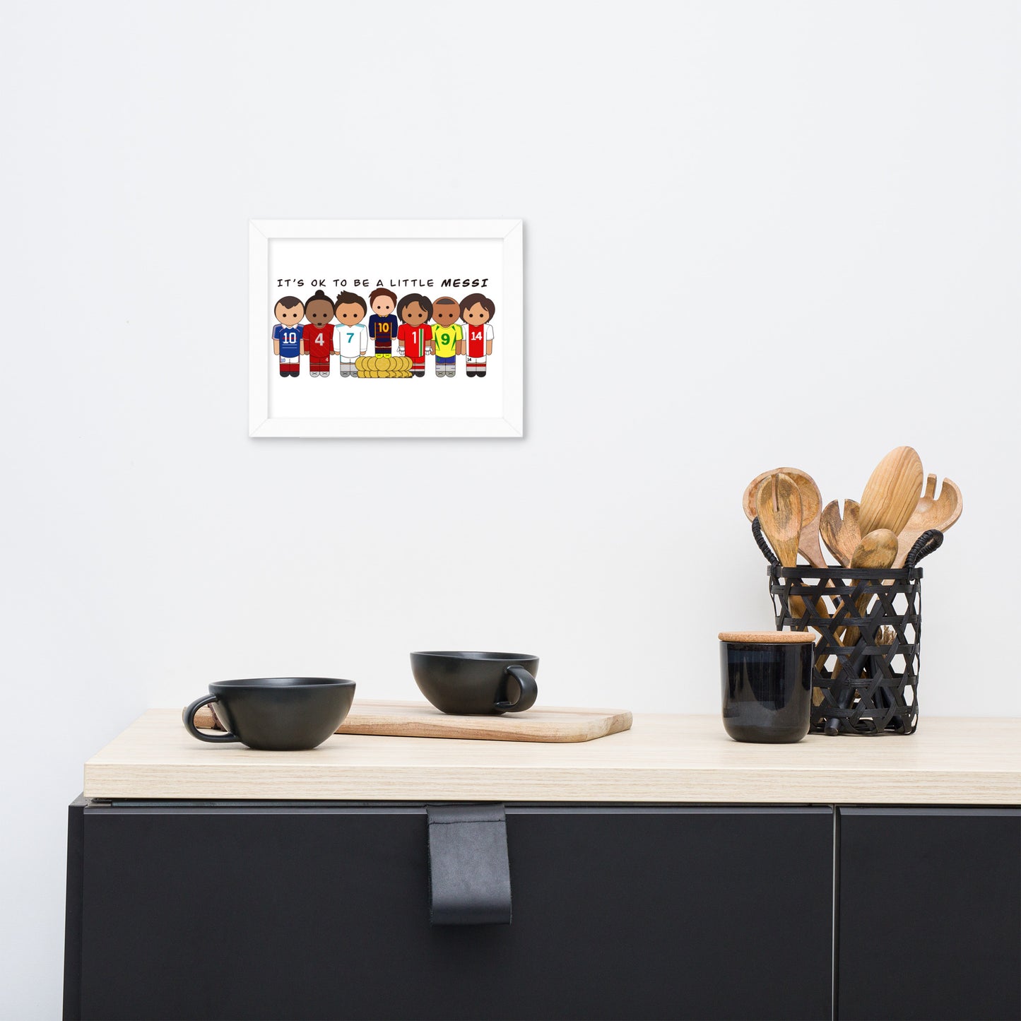 It's OK to be a little Messi Framed poster