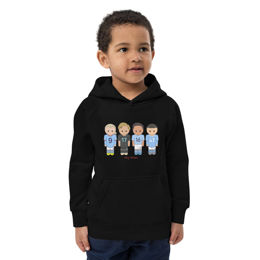 Man City Haaland De Bruyne Rodri Foden Kids eco hoodie