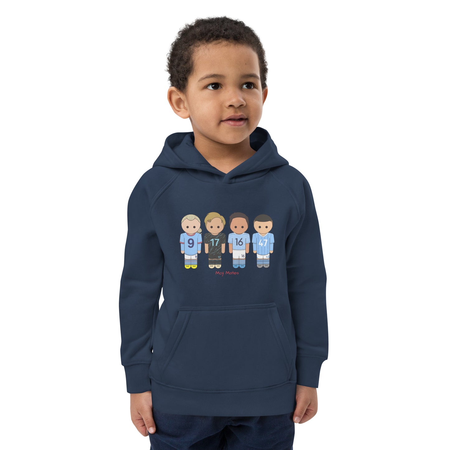 Man City Haaland De Bruyne Rodri Foden Kids eco hoodie
