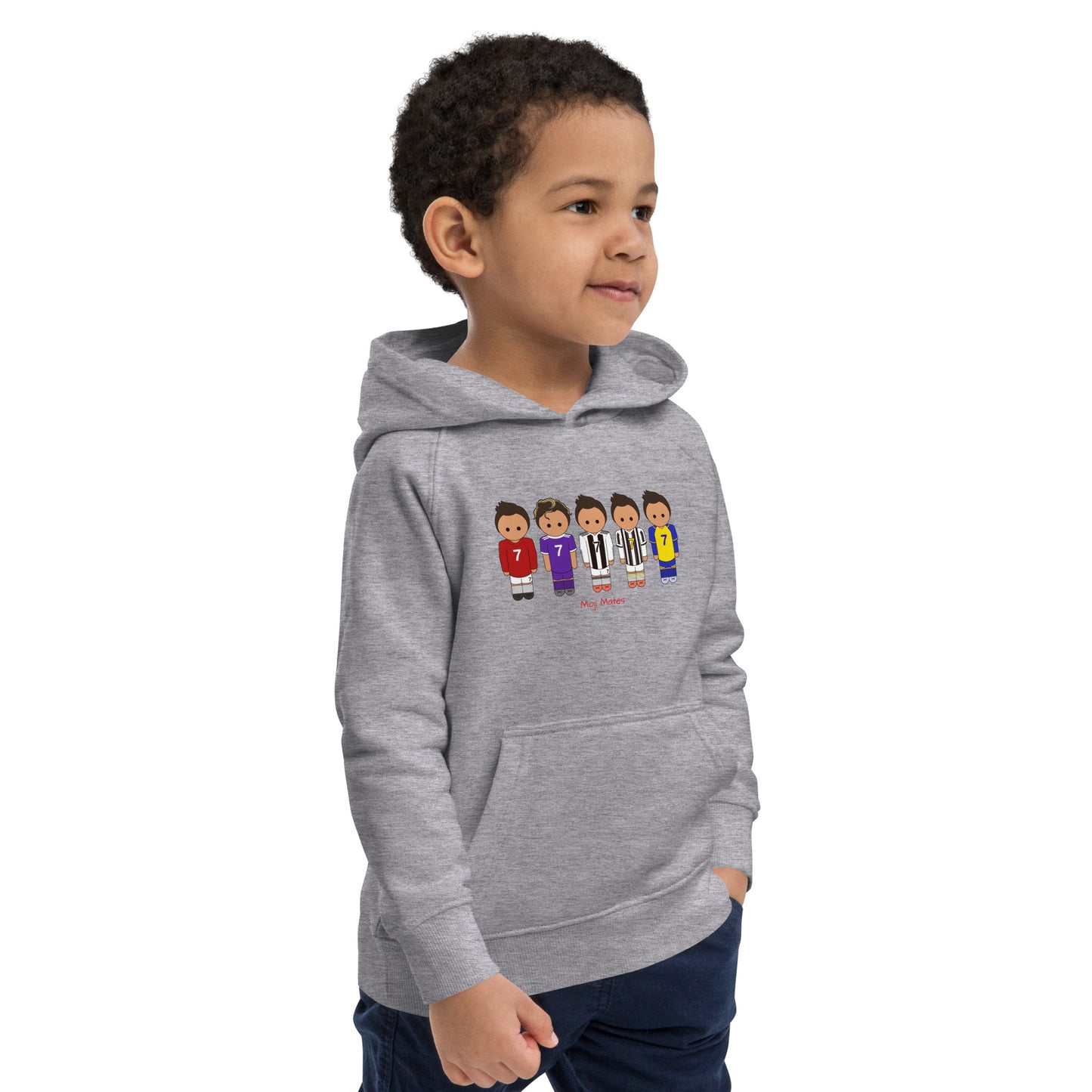 Ronaldo United-Real Madrid-Juventus-Al Nassr Kids eco hoodie