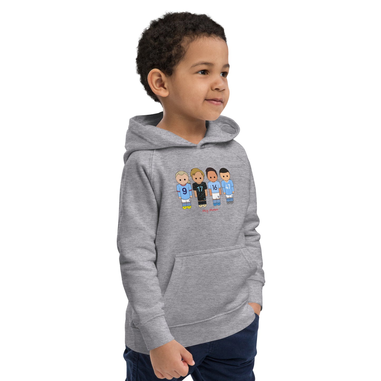 Manchester City Haaland-Foden-De Bruyne-Rodri Kids eco hoodie
