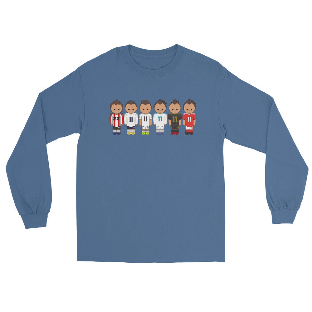 Gareth Bale Lineup Men’s Long Sleeve Shirt