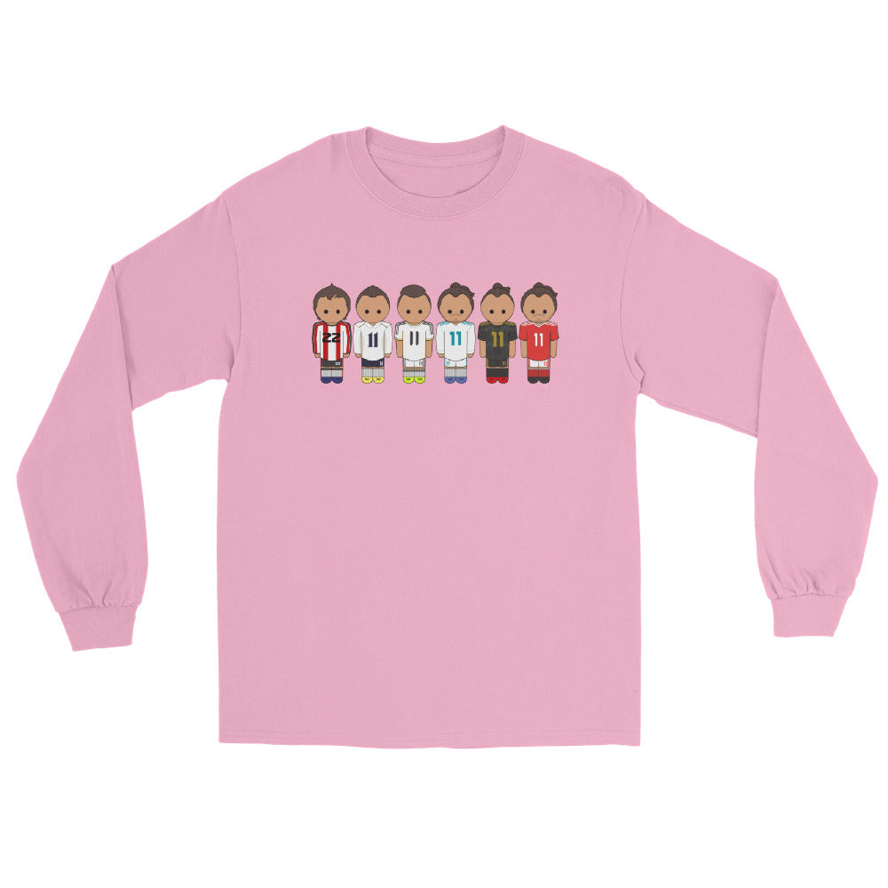 Gareth Bale Lineup Men’s Long Sleeve Shirt