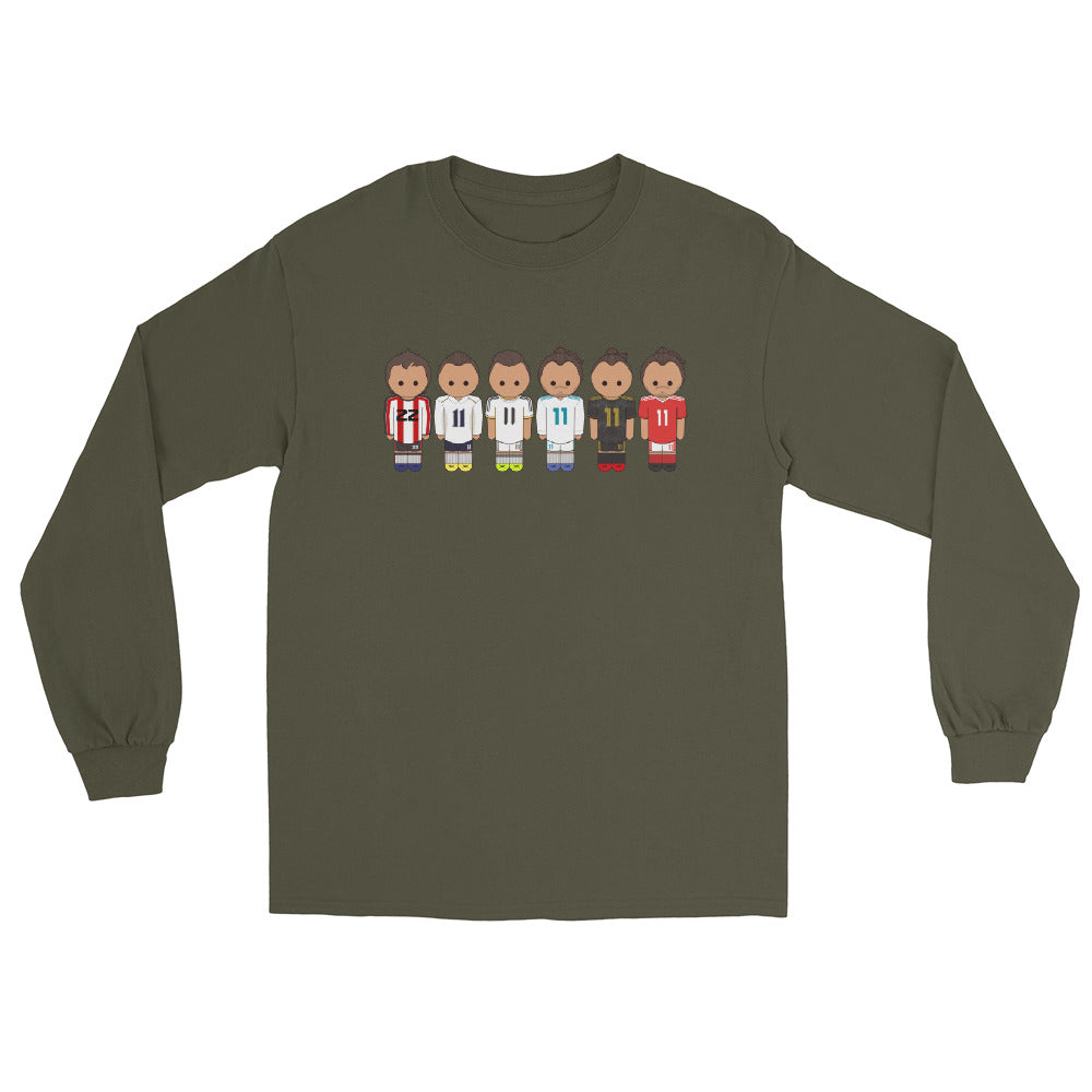 Gareth Bale Lineup Men’s Long Sleeve Shirt
