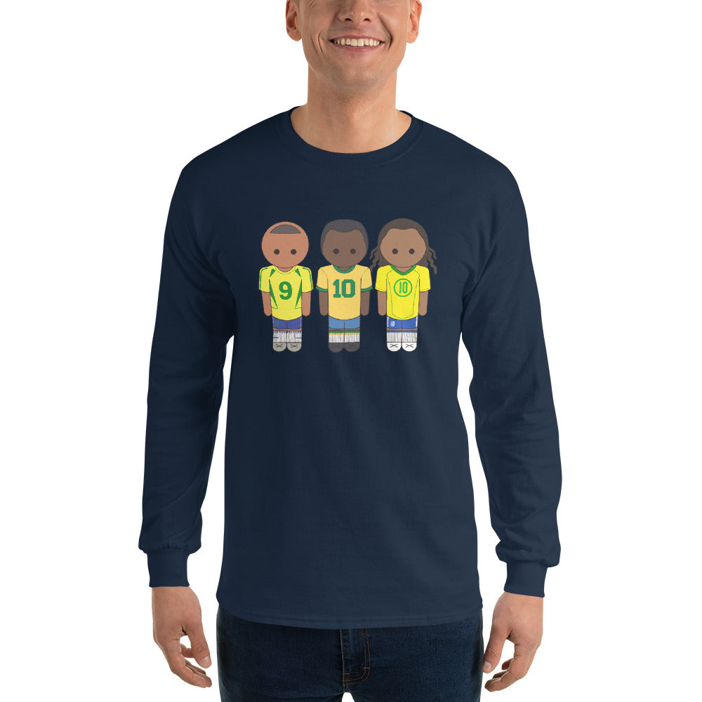 R9-Pele-Ronaldihno Men’s Long Sleeve Shirt