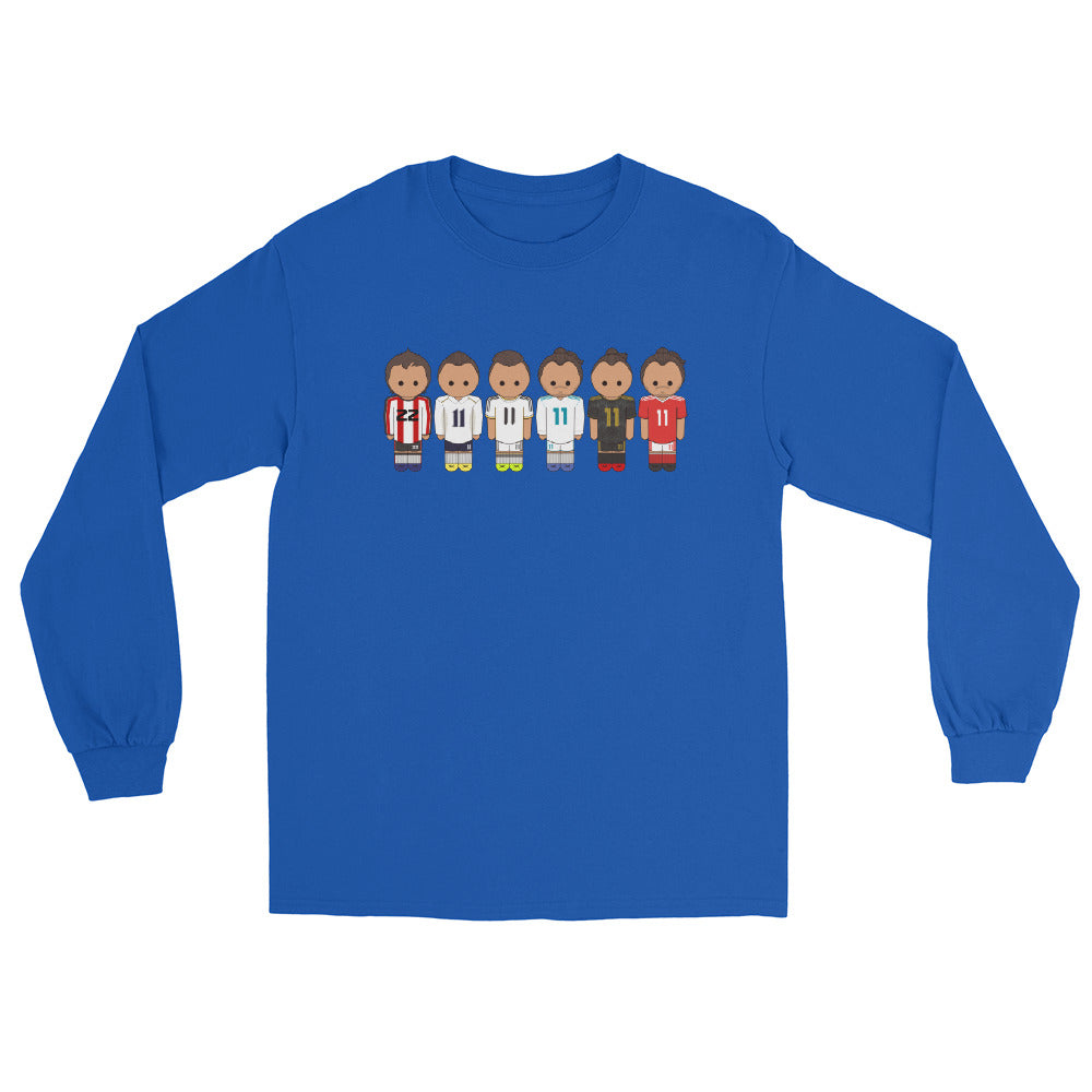 Gareth Bale Lineup Men’s Long Sleeve Shirt