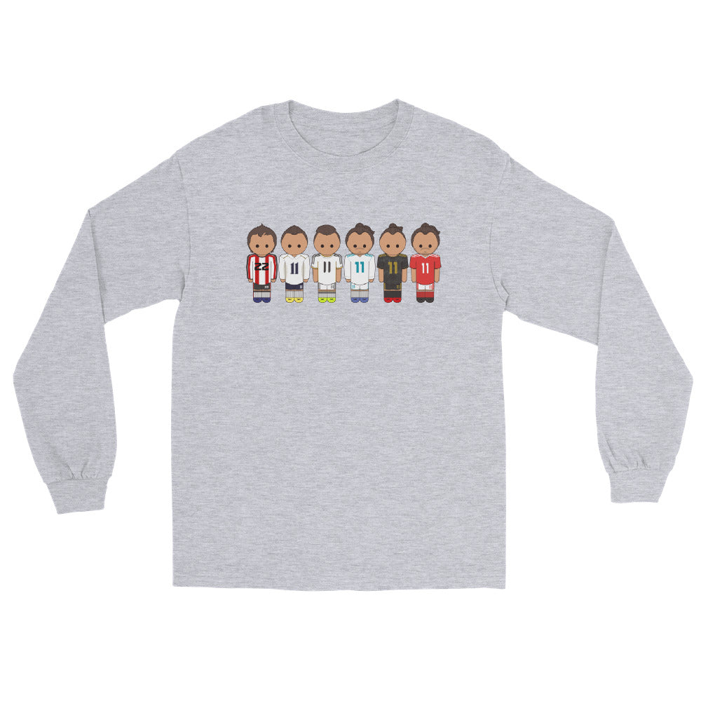 Gareth Bale Lineup Men’s Long Sleeve Shirt