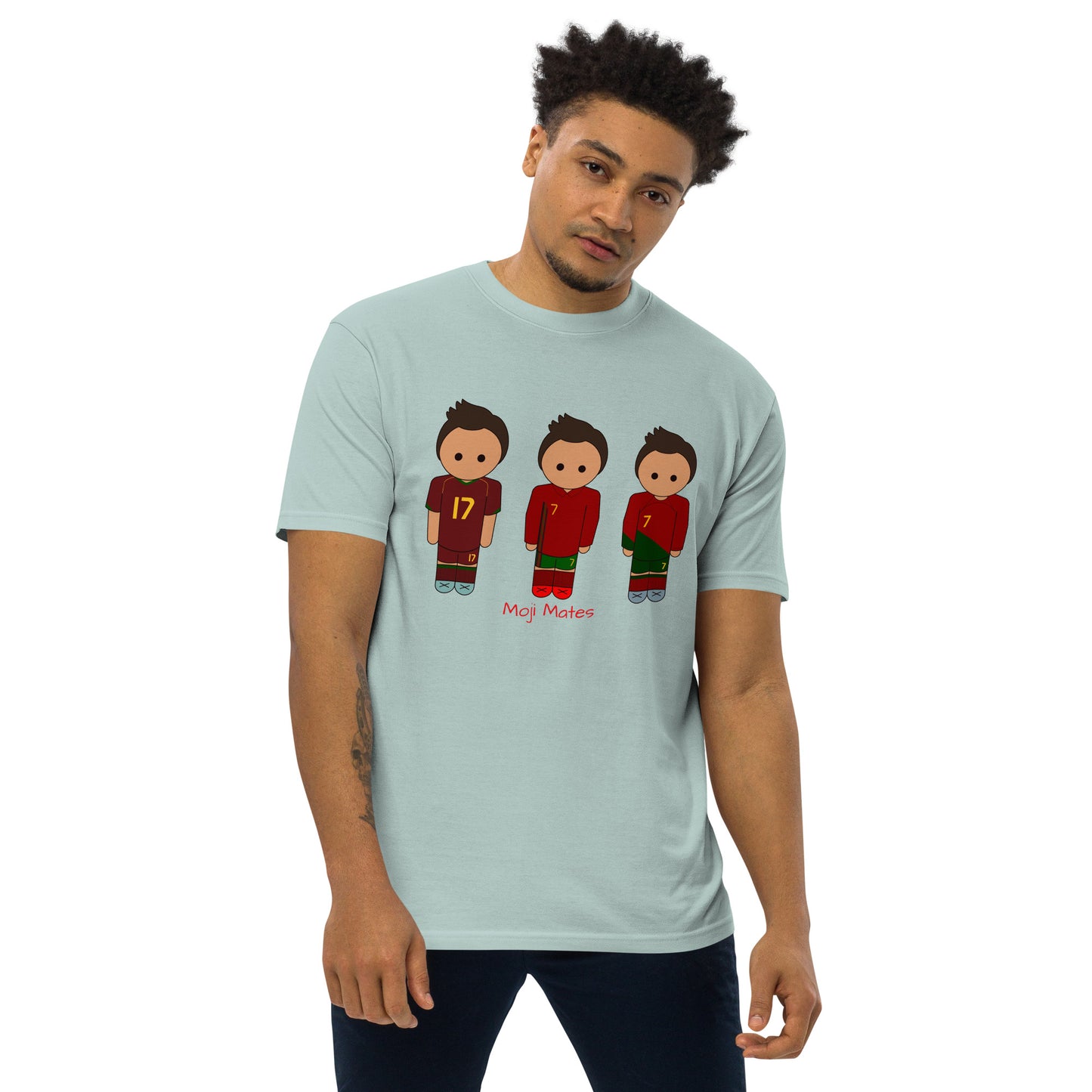 Ronaldo Portugal Home Kits Men’s premium heavyweight tee