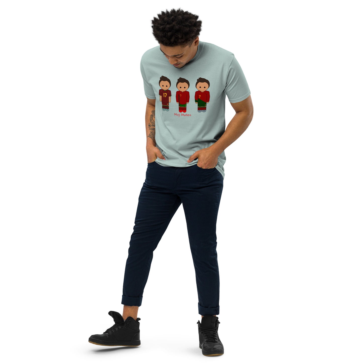 Ronaldo Portugal Home Kits Men’s premium heavyweight tee