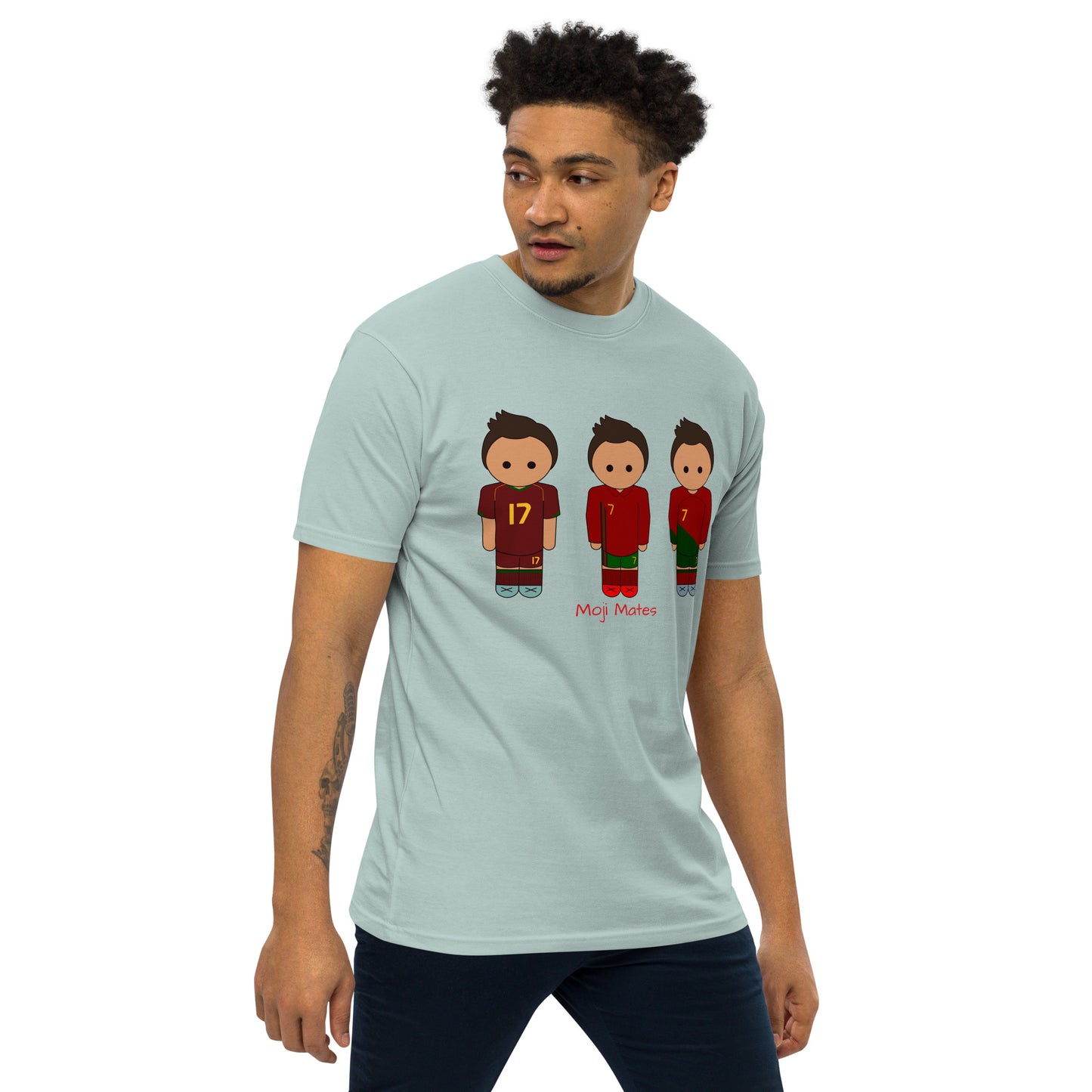 Ronaldo Portugal Home Kits Men’s premium heavyweight tee