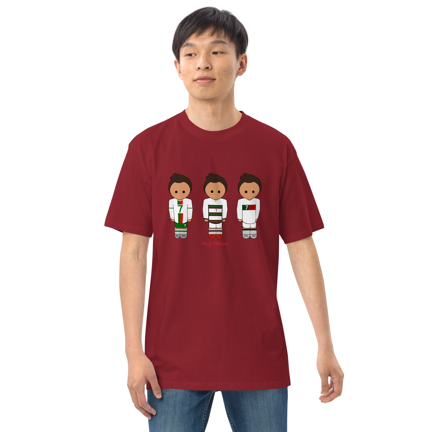 Ronaldo Portugal Away Kit Men’s premium heavyweight tee