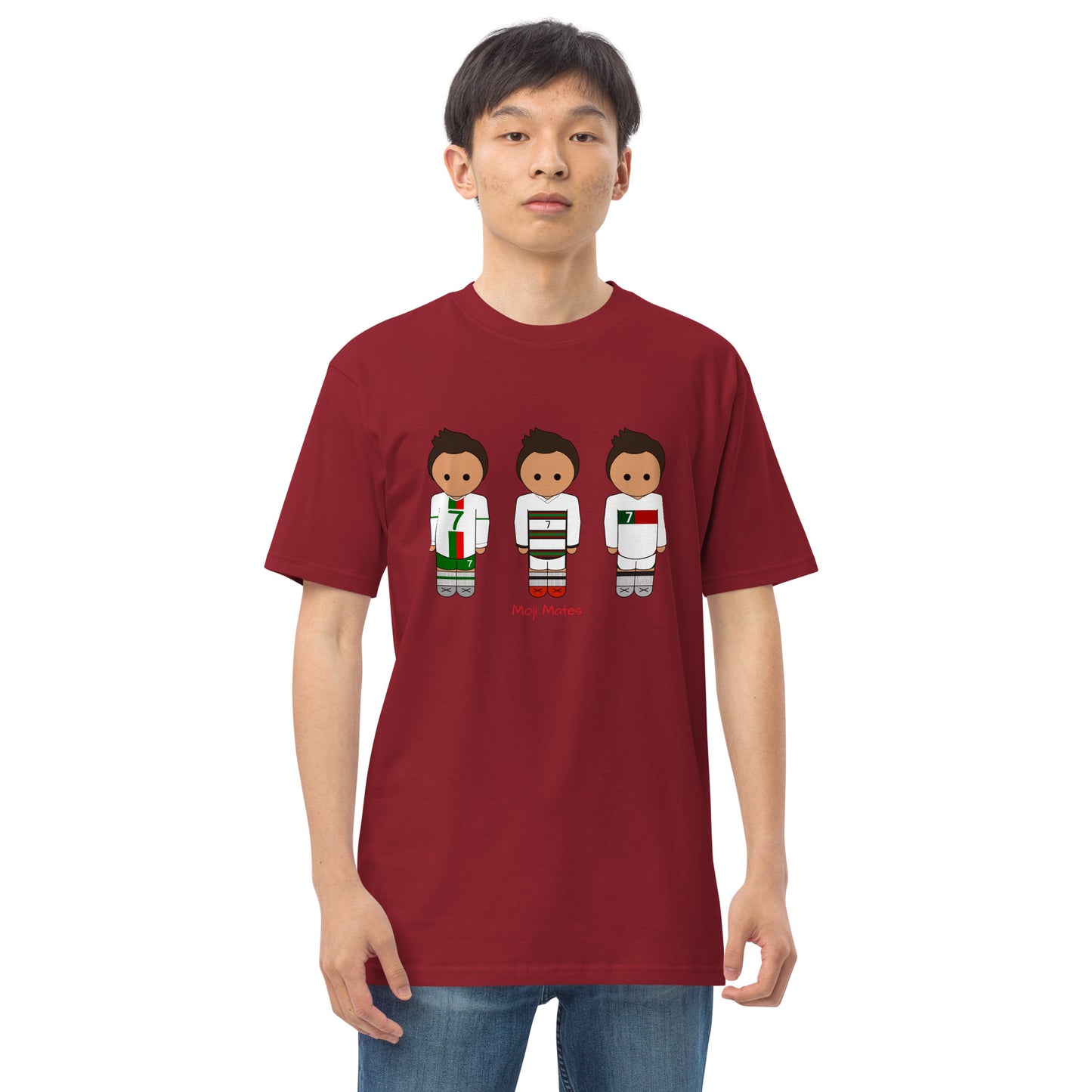 Ronaldo Portugal Away Kit Men’s premium heavyweight tee