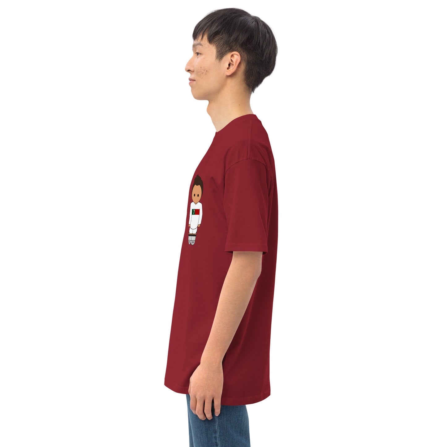 Ronaldo Portugal Away Kit Men’s premium heavyweight tee