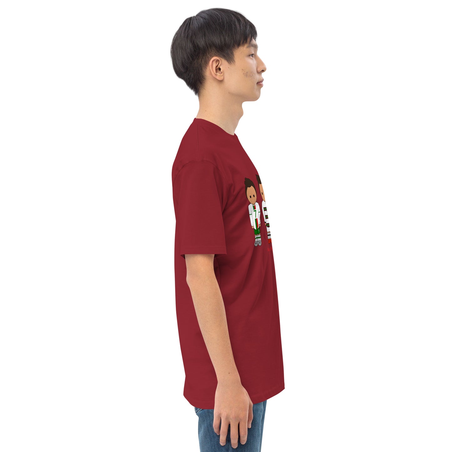 Ronaldo Portugal Away Kit Men’s premium heavyweight tee
