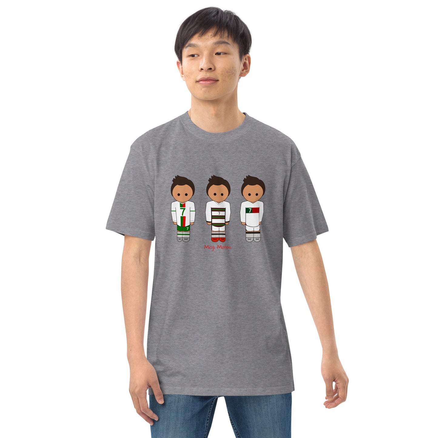 Ronaldo Portugal Away Kit Men’s premium heavyweight tee