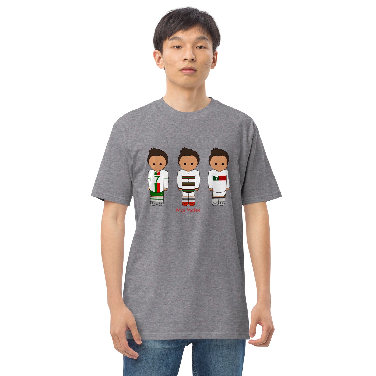 Ronaldo Portugal Away Kit Men’s premium heavyweight tee