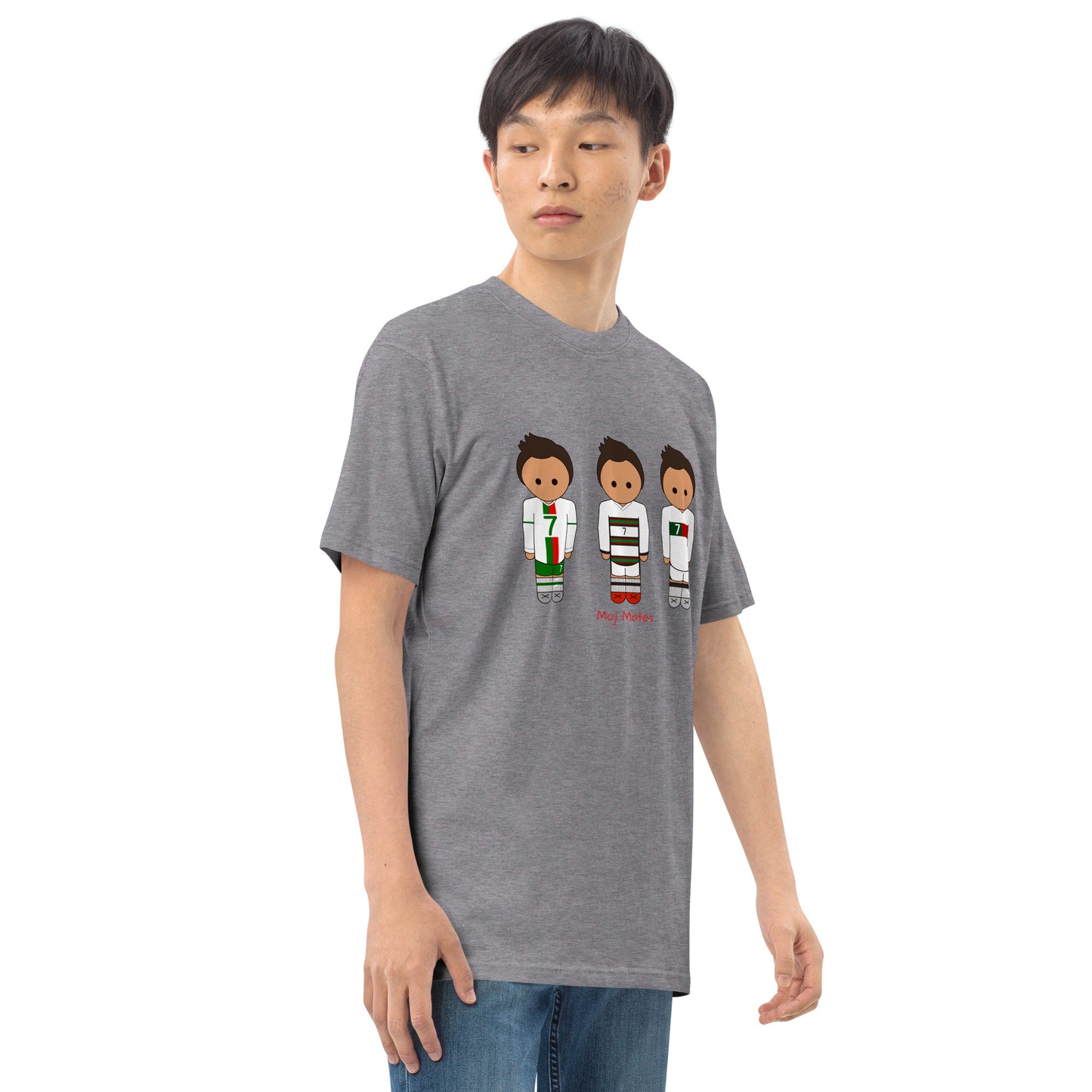 Ronaldo Portugal Away Kit Men’s premium heavyweight tee