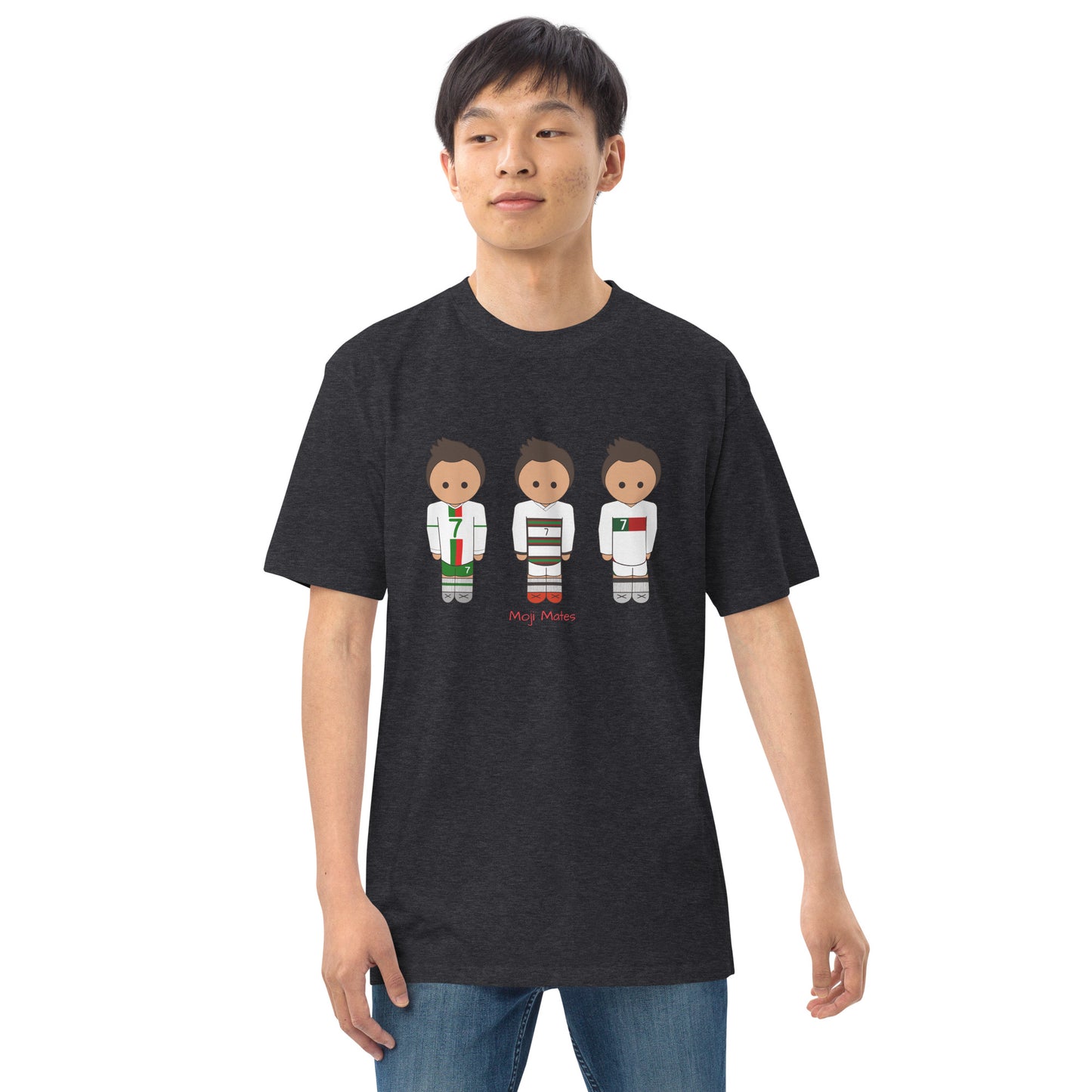 Ronaldo Portugal Away Kit Men’s premium heavyweight tee