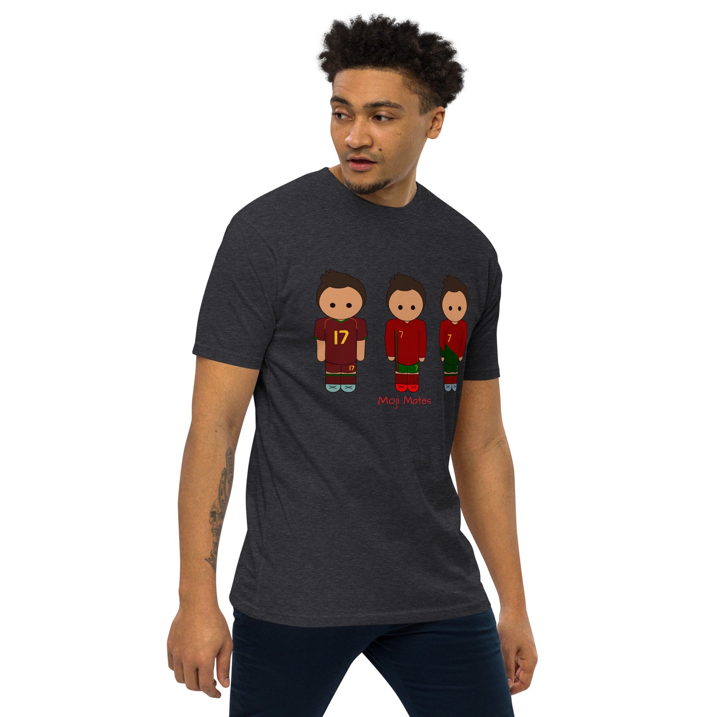 Ronaldo Portugal Home Kits Men’s premium heavyweight tee