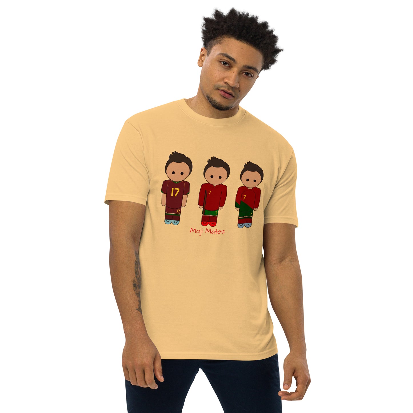 Ronaldo Portugal Home Kits Men’s premium heavyweight tee