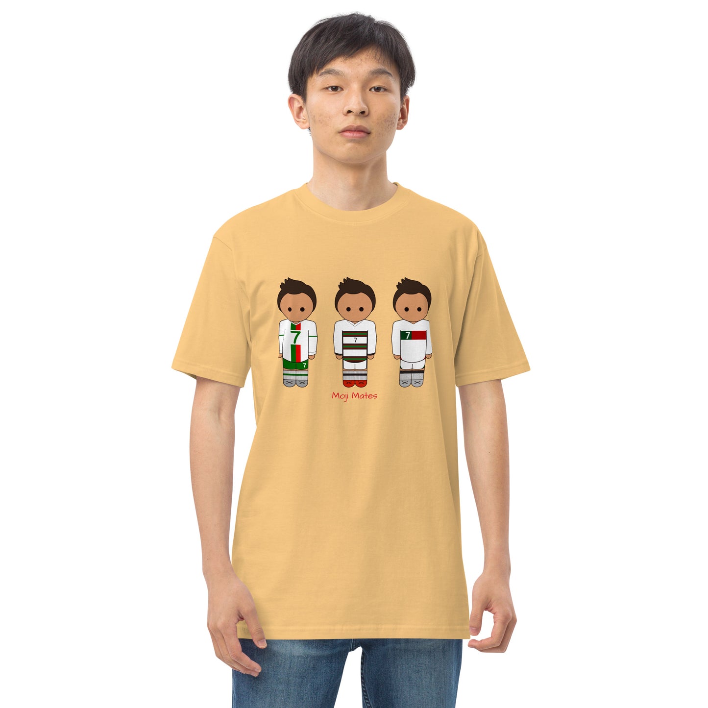 Ronaldo Portugal Away Kit Men’s premium heavyweight tee
