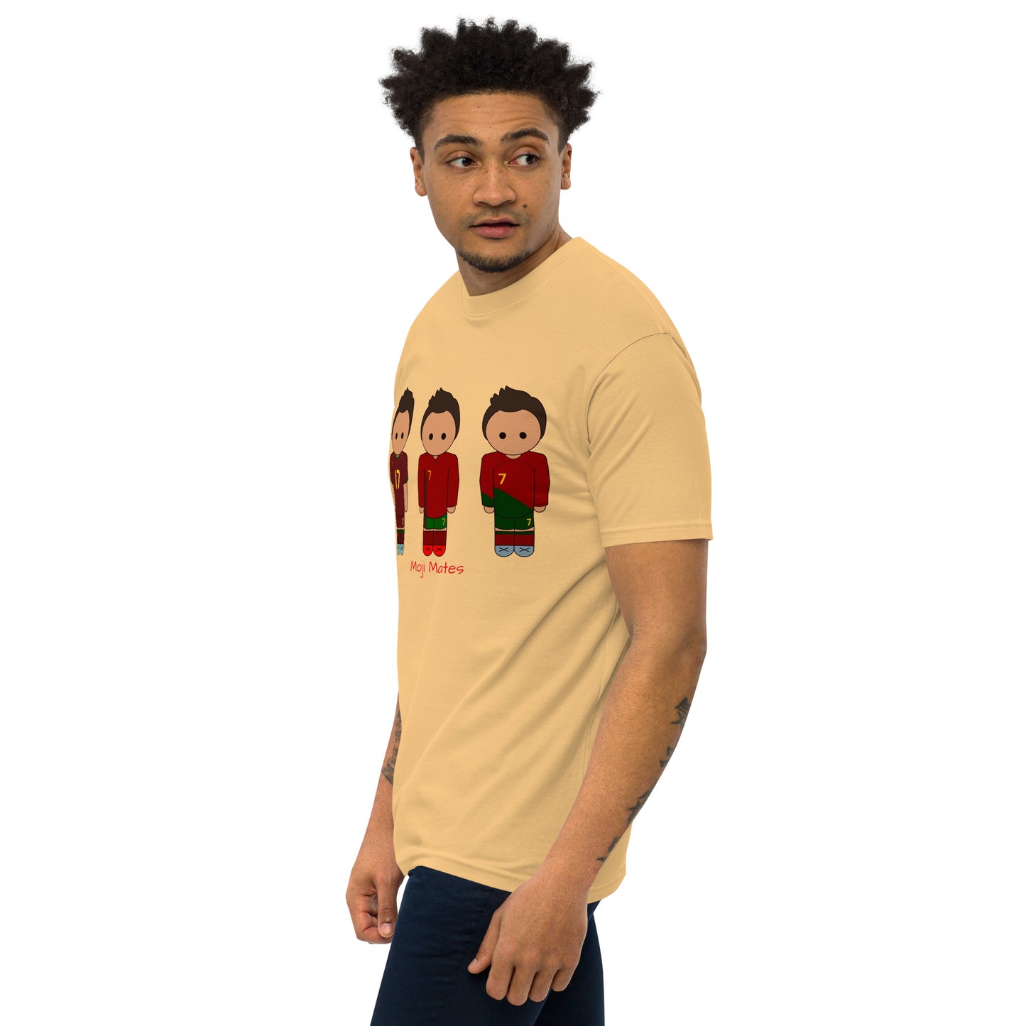 Ronaldo Portugal Home Kits Men’s premium heavyweight tee