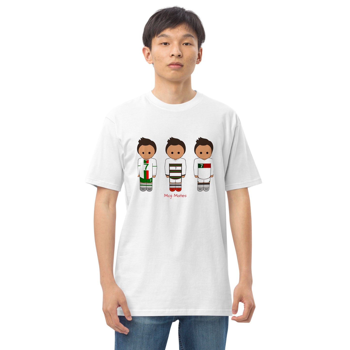 Ronaldo Portugal Away Kit Men’s premium heavyweight tee