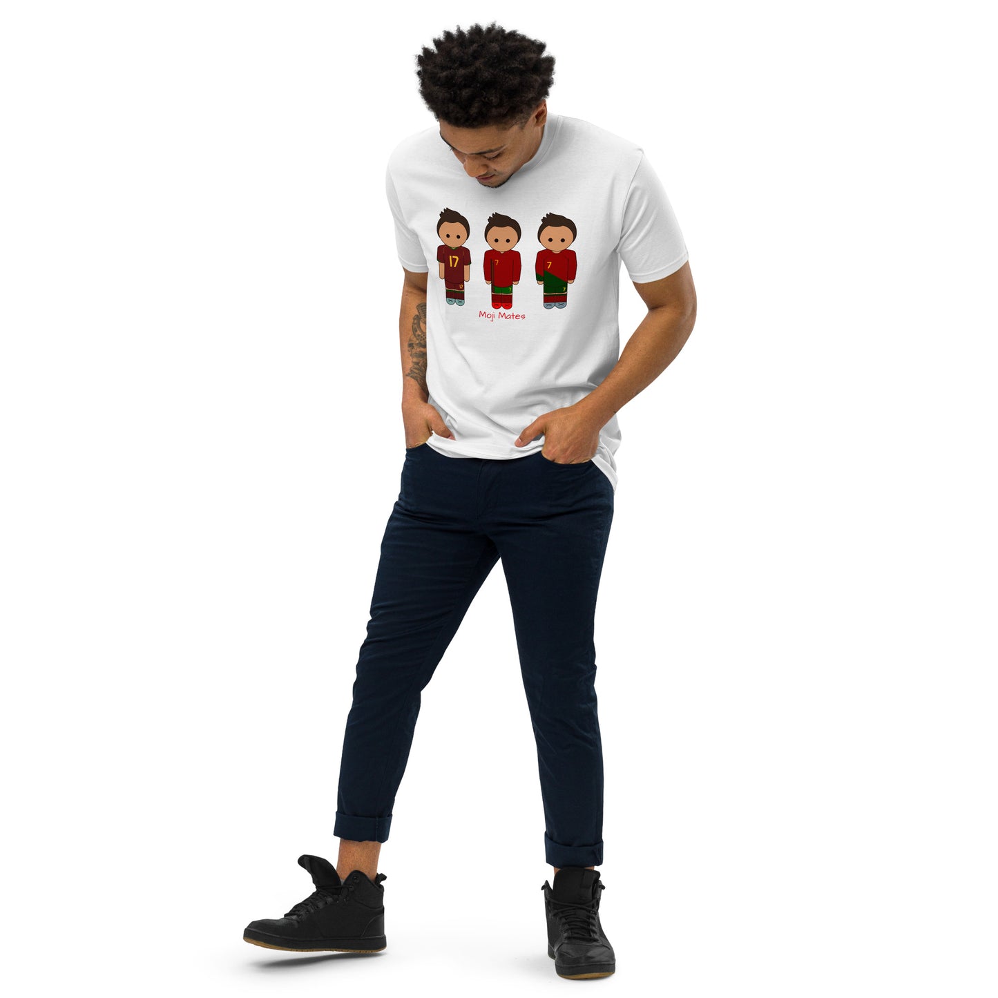 Ronaldo Portugal Home Kits Men’s premium heavyweight tee