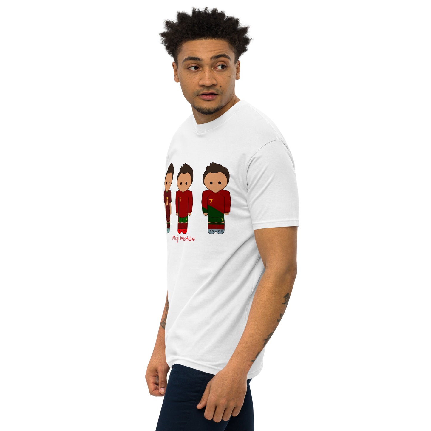 Ronaldo Portugal Home Kits Men’s premium heavyweight tee