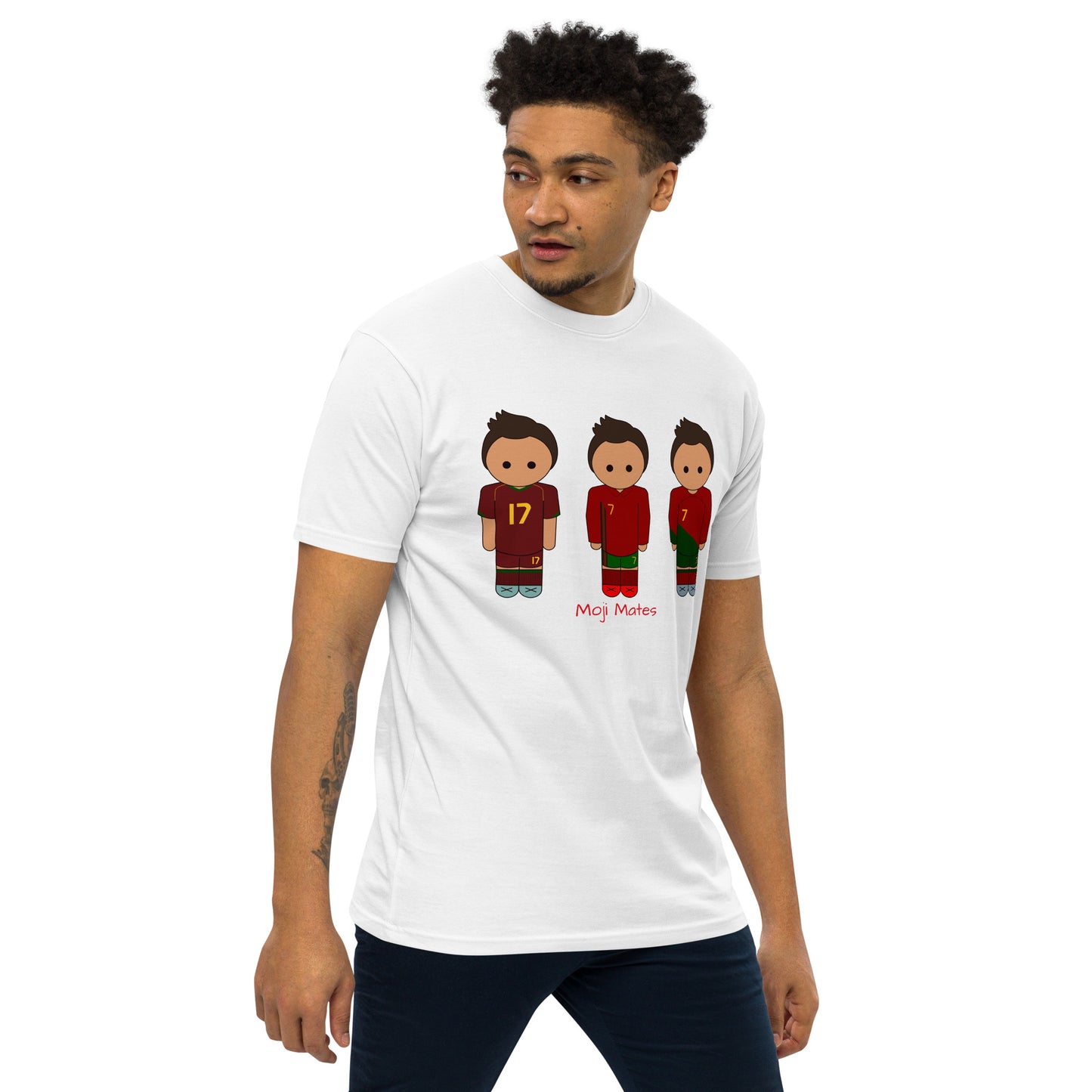 Ronaldo Portugal Home Kits Men’s premium heavyweight tee
