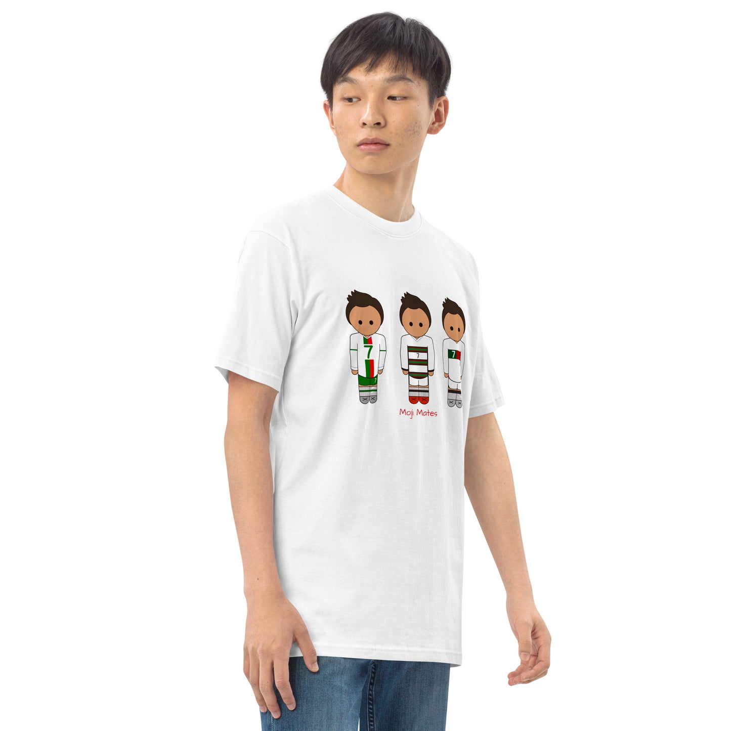 Ronaldo Portugal Away Kit Men’s premium heavyweight tee