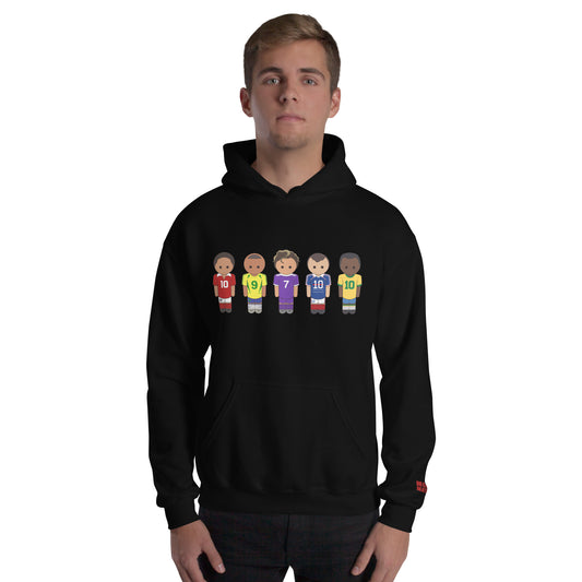 Legends of the Game Eusebio Ronaldo Pele R9 Zidane Unisex Hoodie