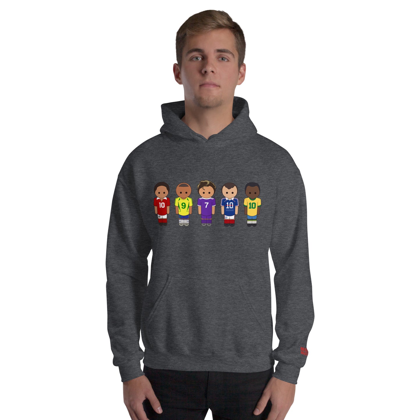 Legends of the Game Eusebio Ronaldo Pele R9 Zidane Unisex Hoodie