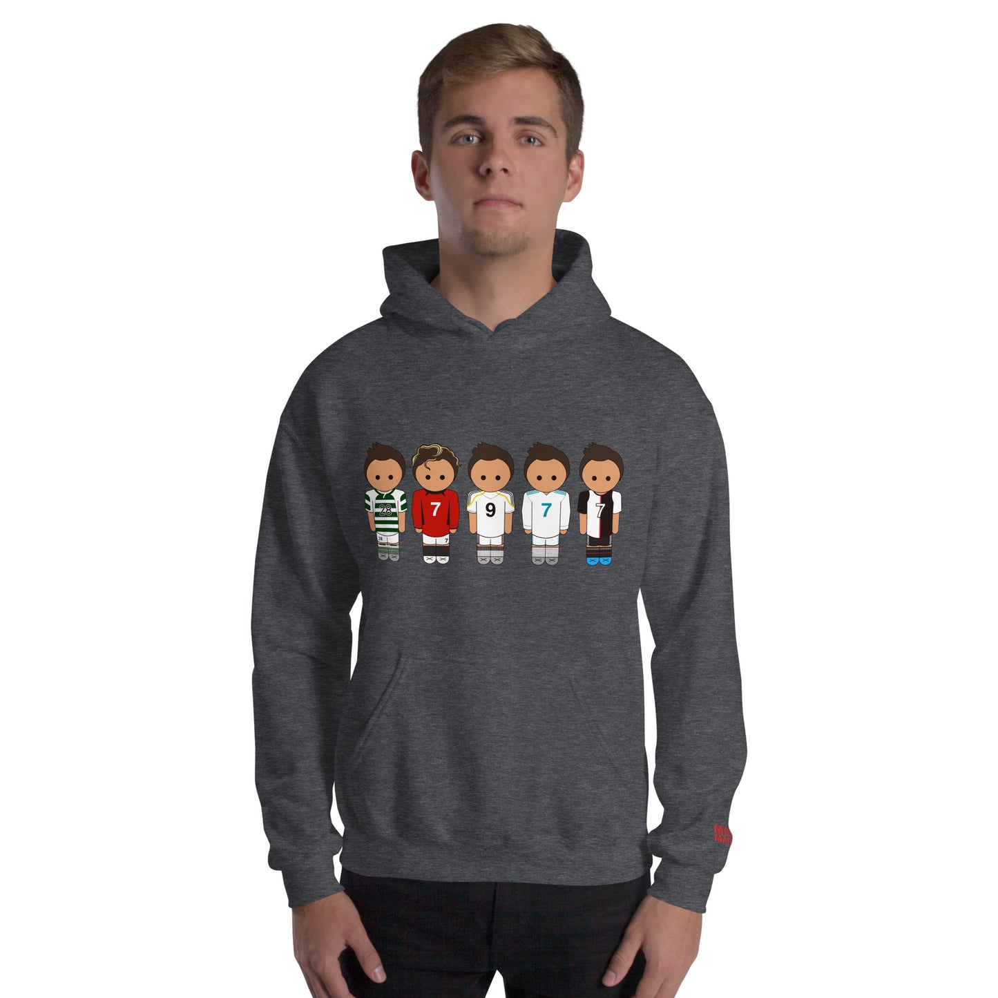 Ronaldo Line Up Manchester United Real Madrid Juventus Unisex Hoodie