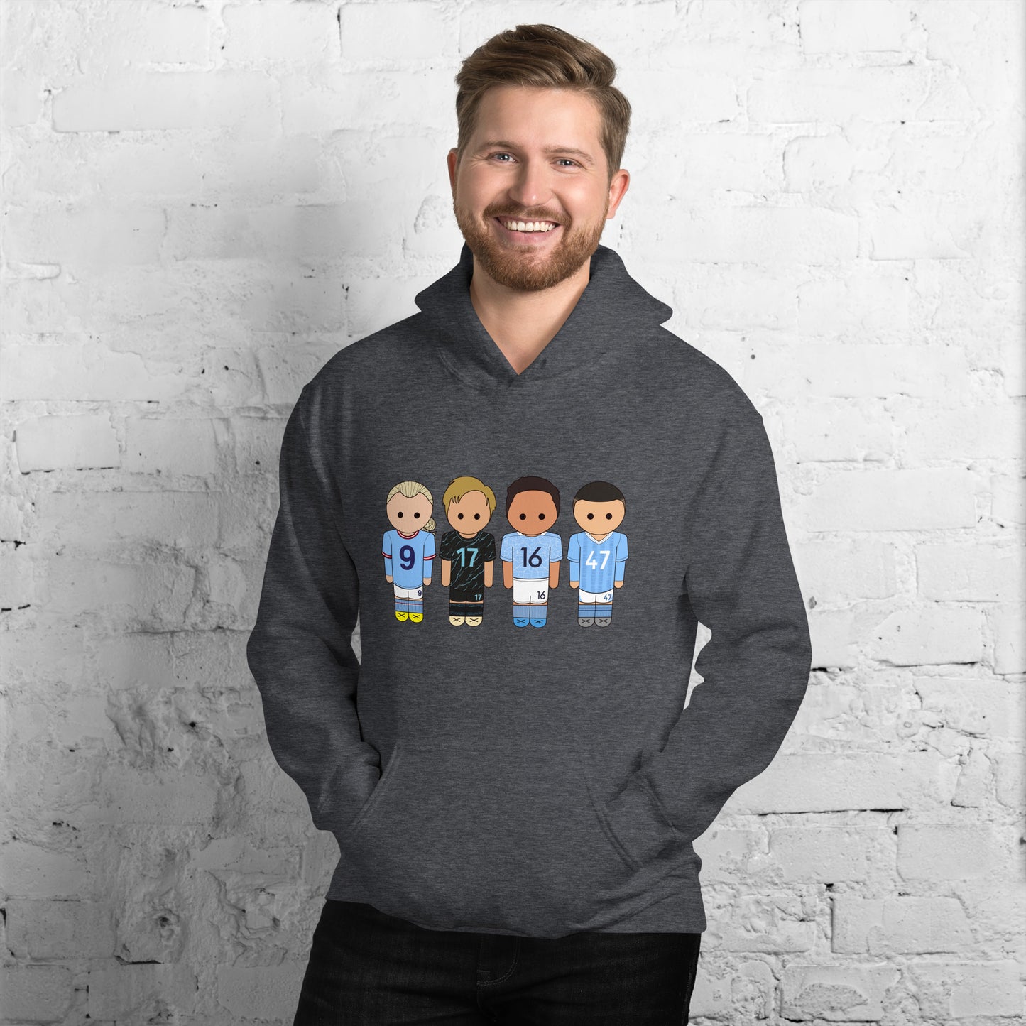 Manchester City Haaland-Foden-De Bruyne-Rodri Unisex Hoodie