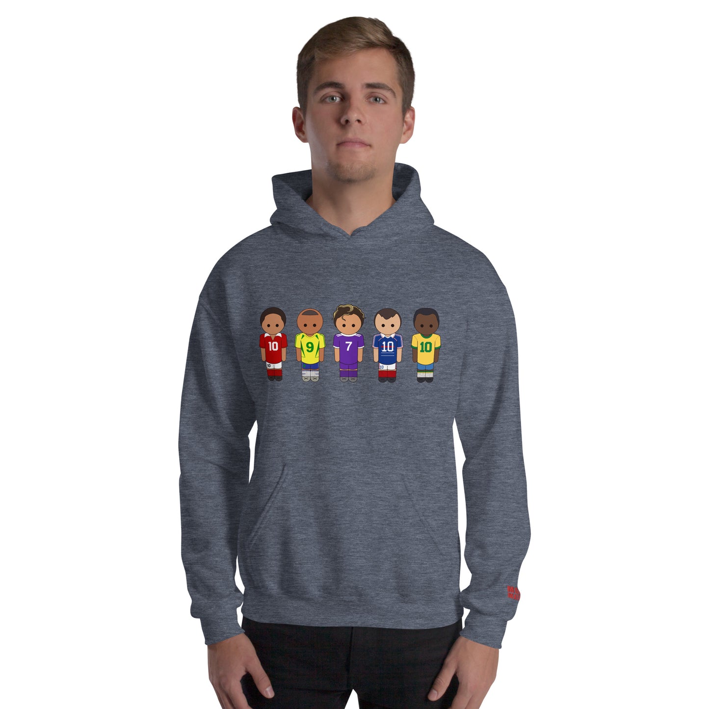 Legends of the Game Eusebio Ronaldo Pele R9 Zidane Unisex Hoodie