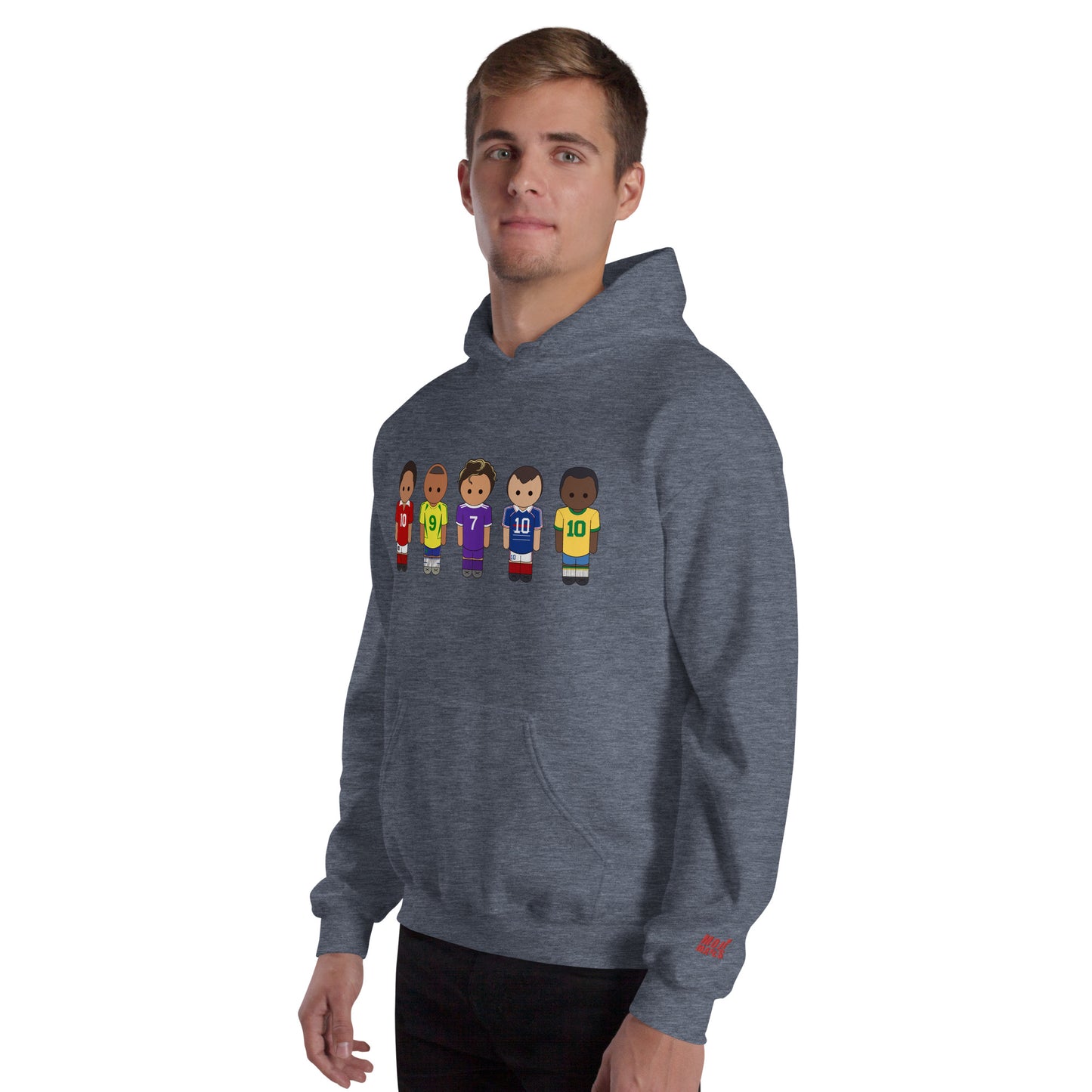 Legends of the Game Eusebio Ronaldo Pele R9 Zidane Unisex Hoodie