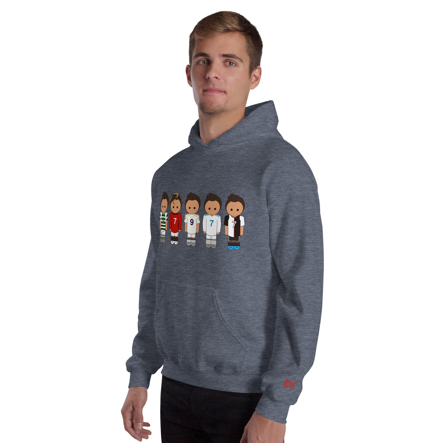 Ronaldo Line Up Manchester United Real Madrid Juventus Unisex Hoodie