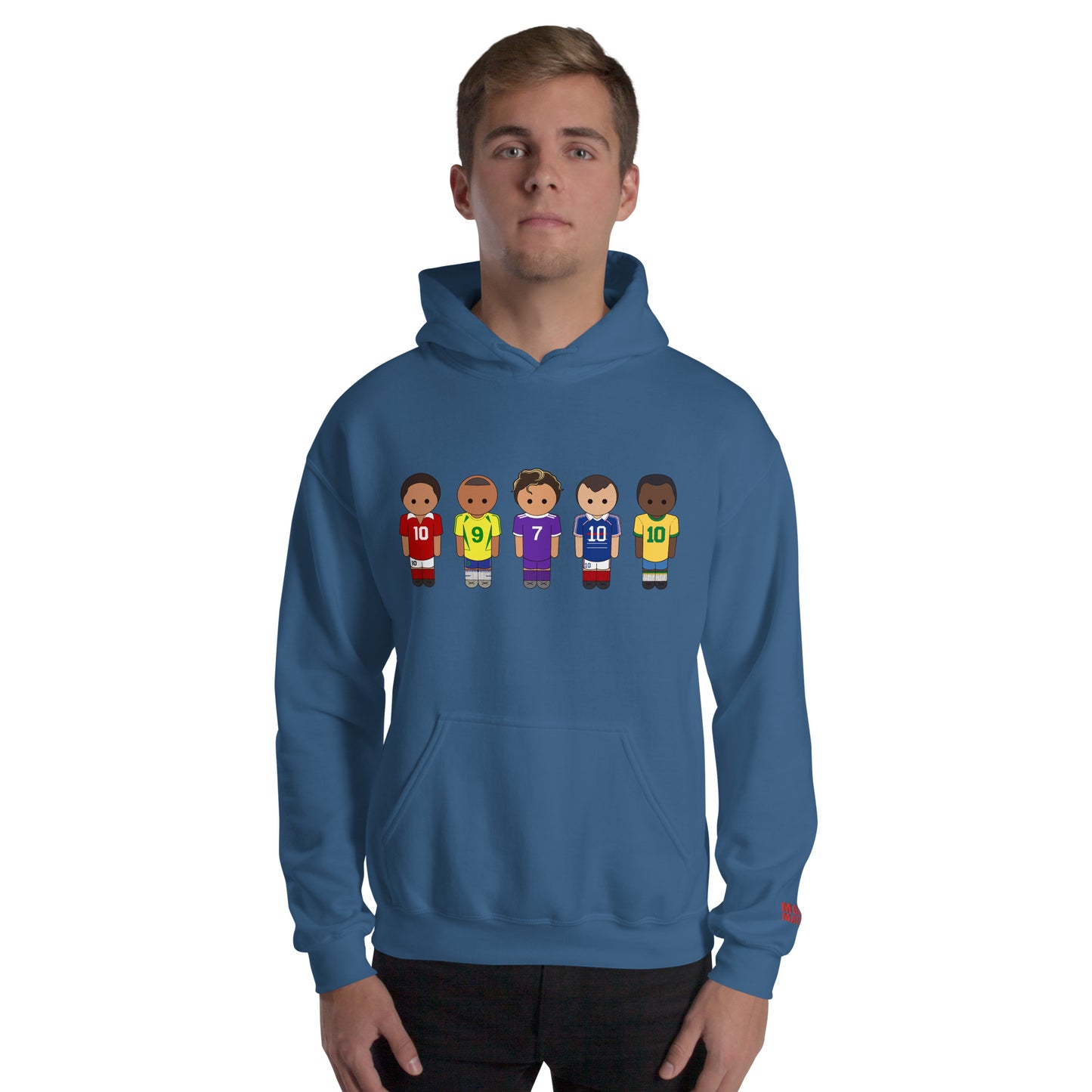 Legends of the Game Eusebio Ronaldo Pele R9 Zidane Unisex Hoodie
