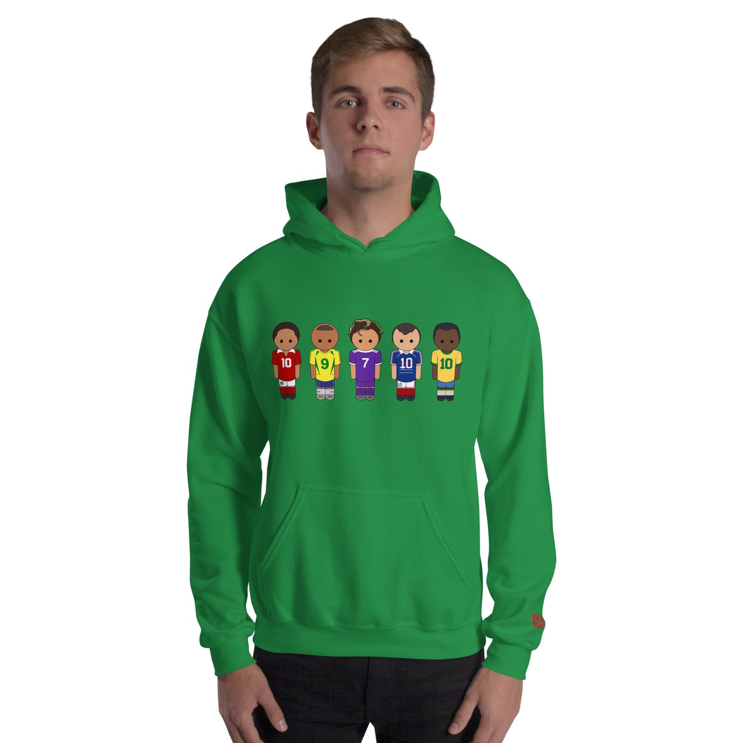 Legends of the Game Eusebio Ronaldo Pele R9 Zidane Unisex Hoodie