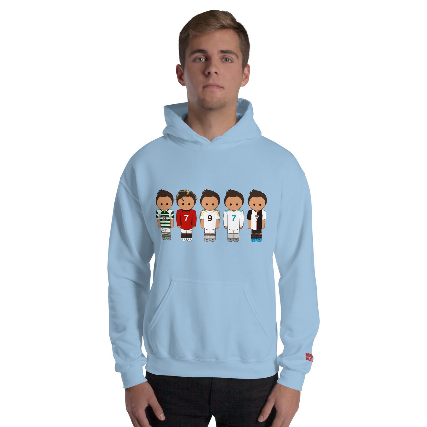 Ronaldo Line Up Manchester United Real Madrid Juventus Unisex Hoodie
