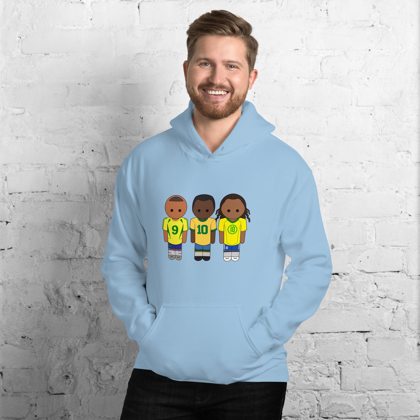 Brazil Ronaldo R9-Pele-Ronaldihno Unisex Hoodie