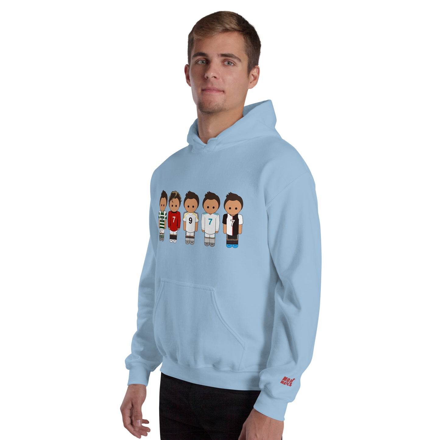 Ronaldo Line Up Manchester United Real Madrid Juventus Unisex Hoodie