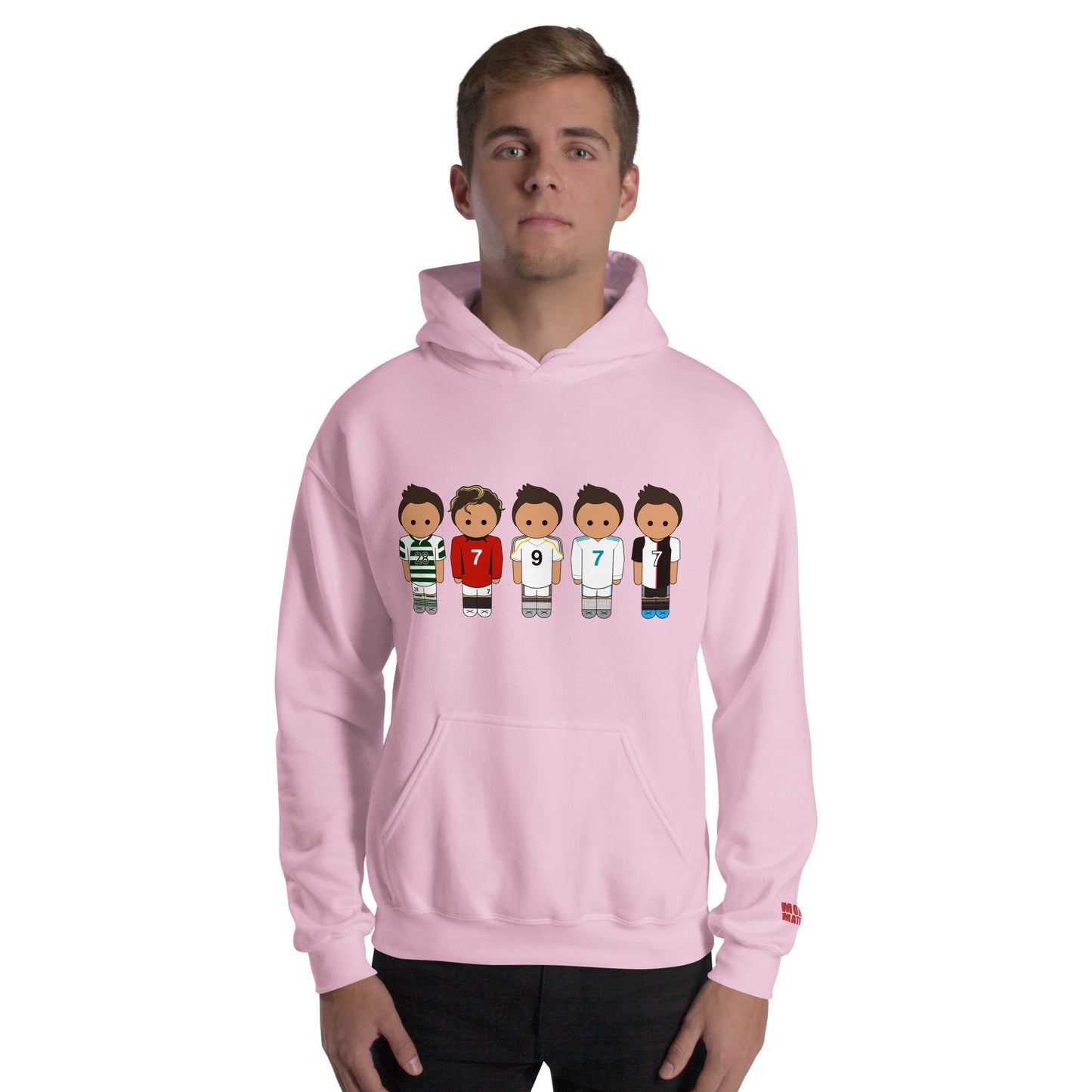 Ronaldo Line Up Manchester United Real Madrid Juventus Unisex Hoodie