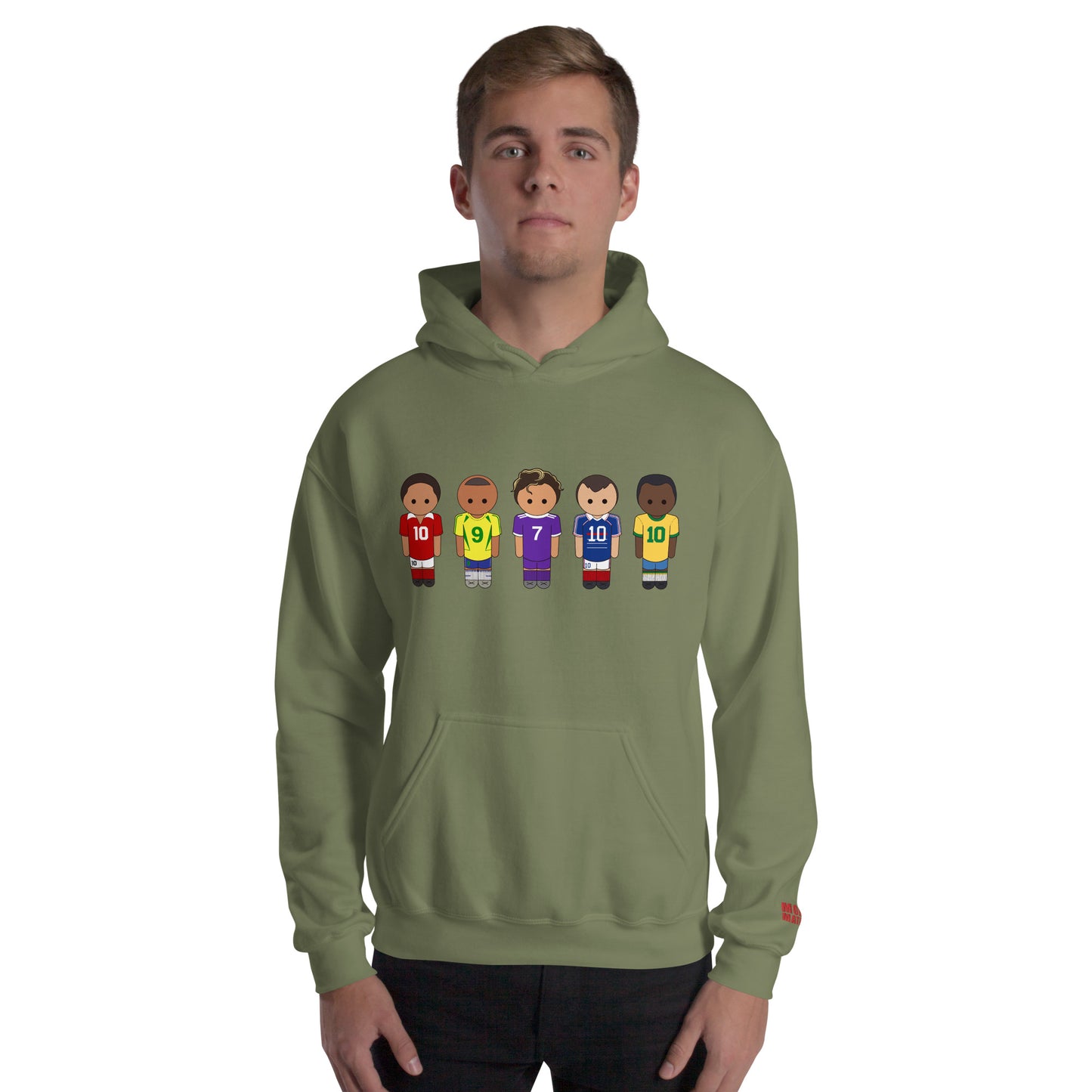 Legends of the Game Eusebio Ronaldo Pele R9 Zidane Unisex Hoodie